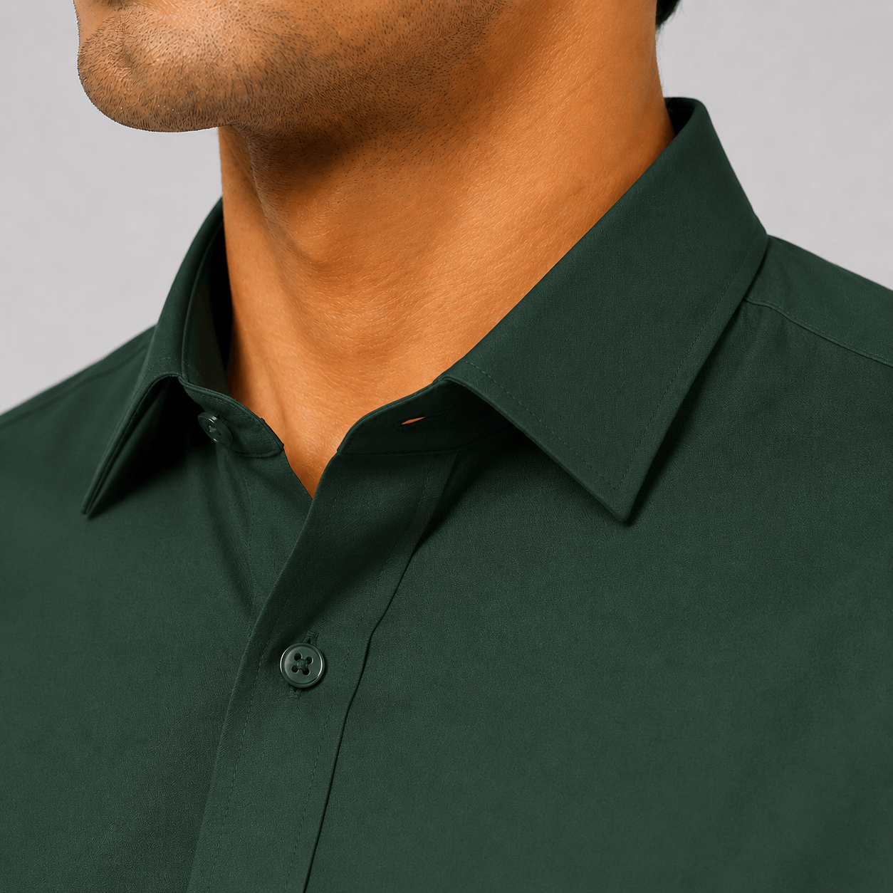 Dark Forest Green Premium Formal Shirt For Men