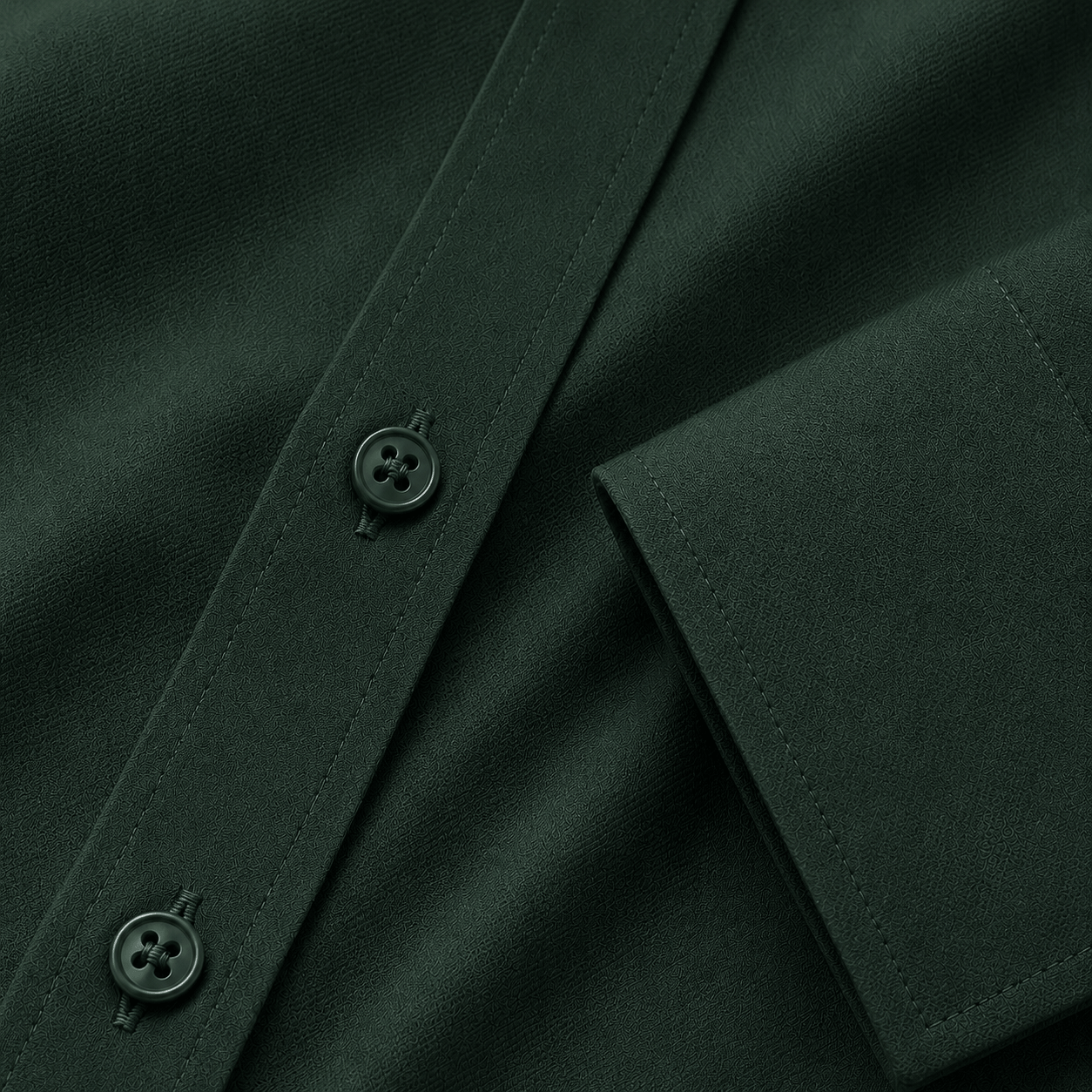 Dark Forest Green Premium Formal Shirt For Men