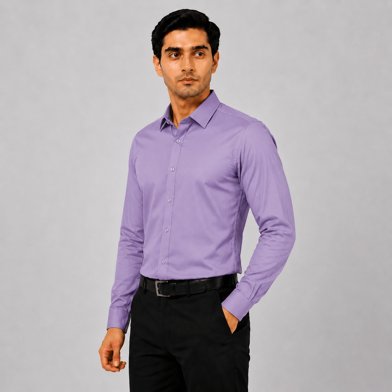 Lavender Purple Premium Formal Shirt For Men