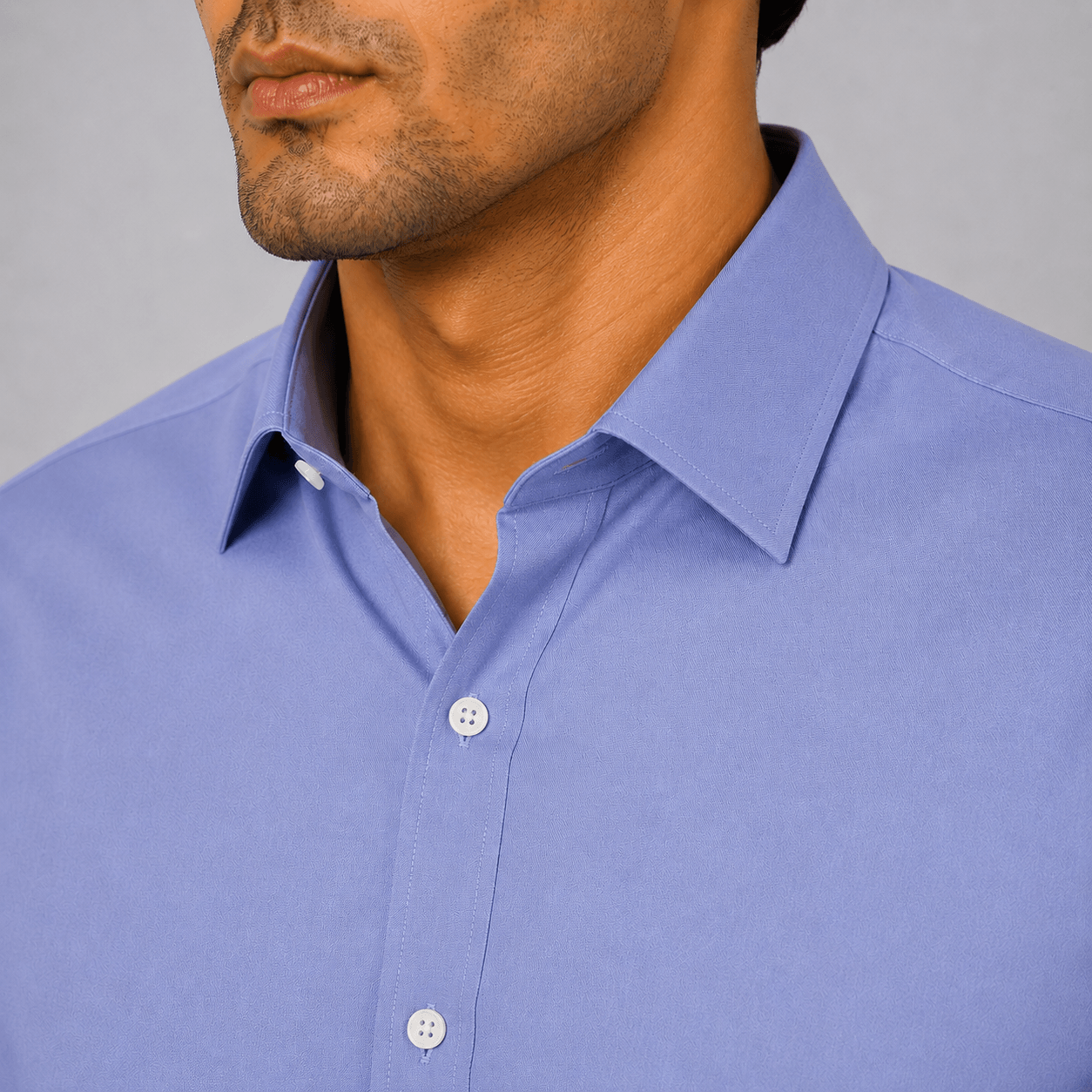 Periwinkle Blue Premium Formal Shirt For Men