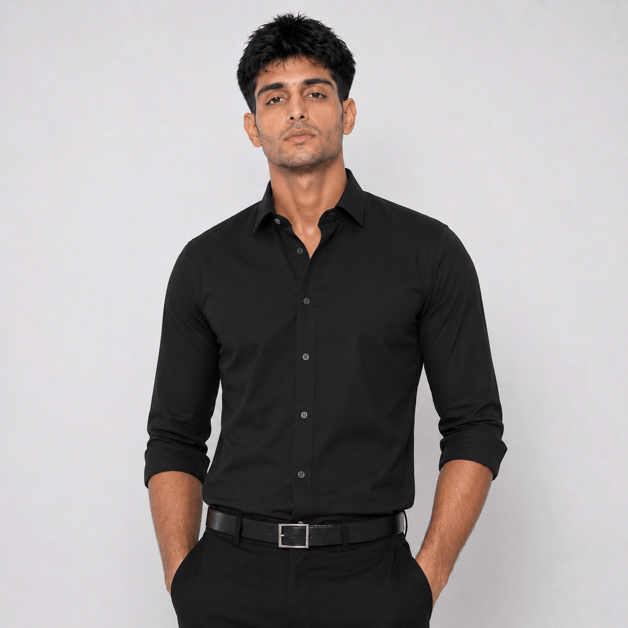 Black Formal Shirt For Men