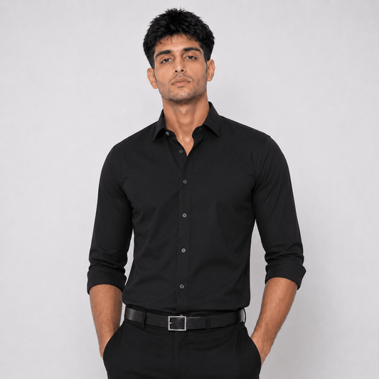 Black Formal Shirt For Men