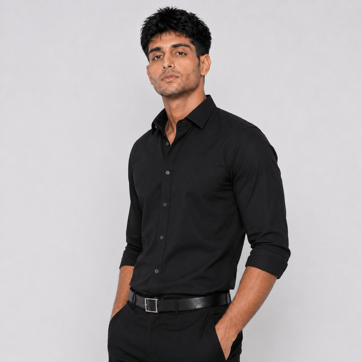 Black Formal Shirt For Men